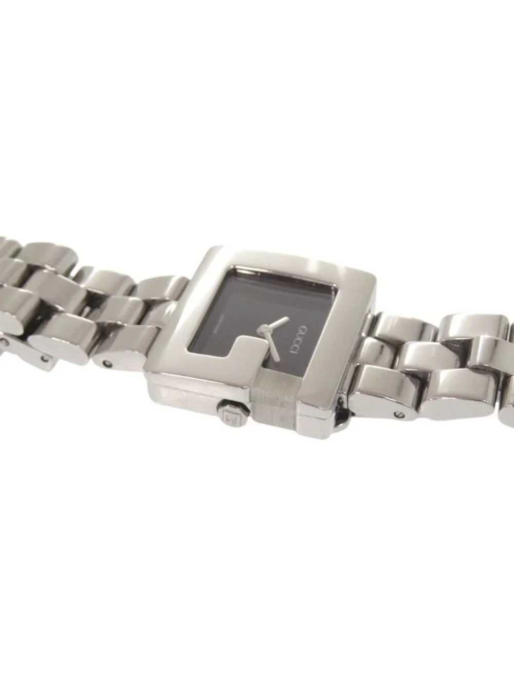 Gucci SS Black Quartz Watch Dial